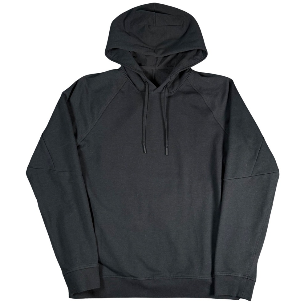 Lululemon City Sweat Pullover Hoodie Mens Medium Black Raglan Activewear